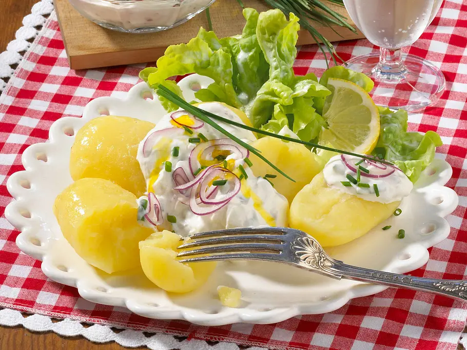 Pellkartoffeln mit Quark Rezept Pellkartoffeln mit Quark Rezept