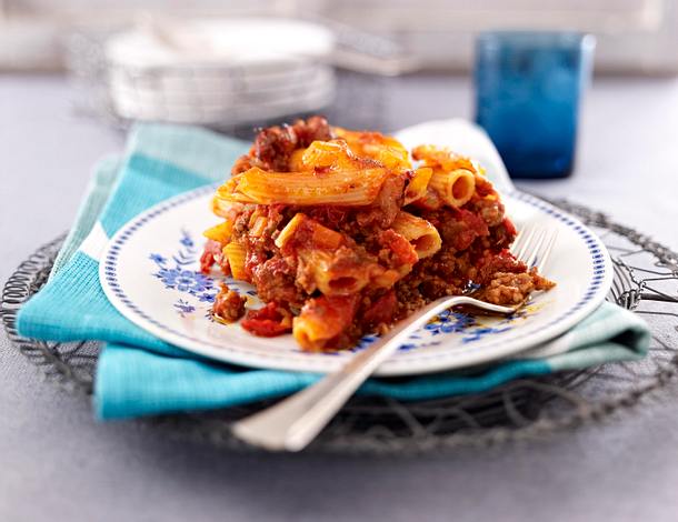 Penne al Forno mit spicy Bolo Rezept Penne al Forno mit spicy Bolo Rezept