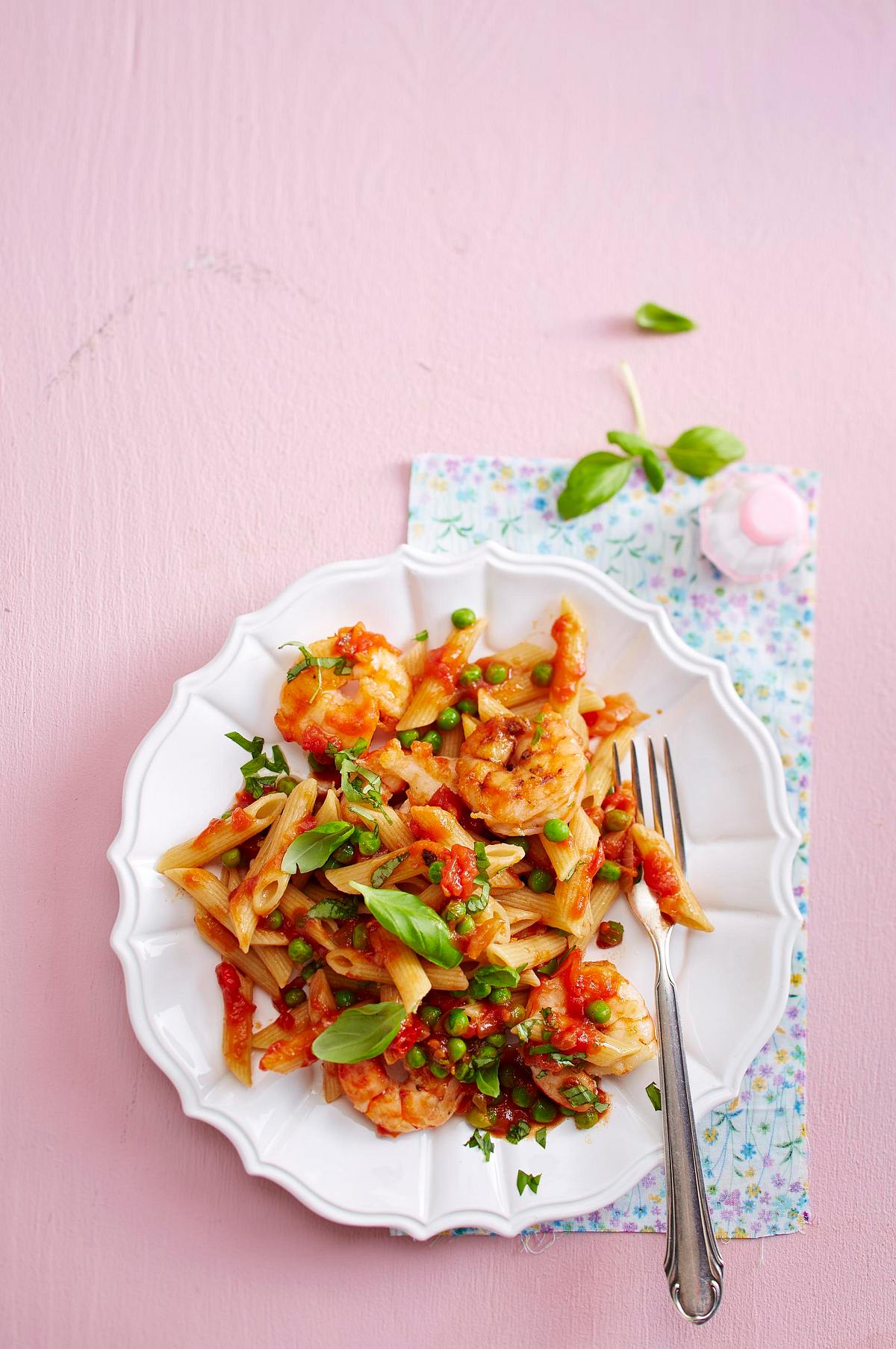 Penne all`arrabbiata mit Garnelen Rezept