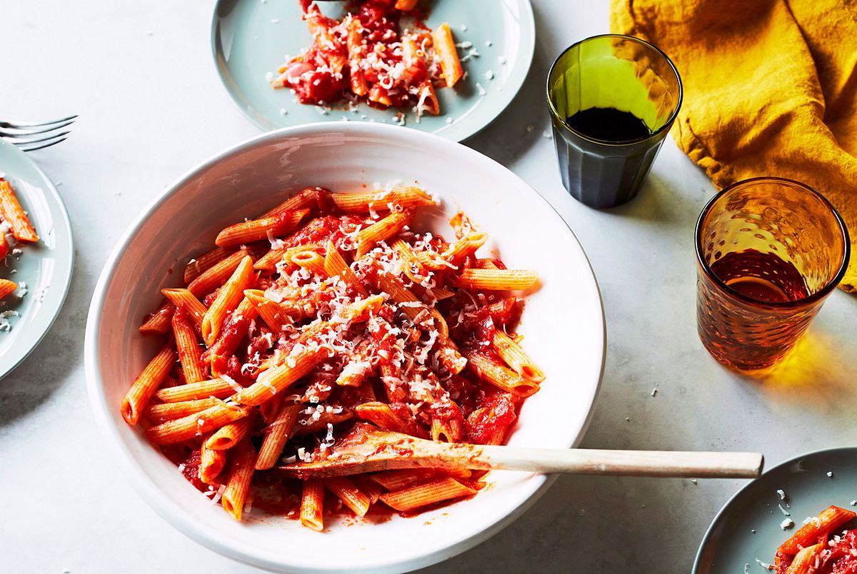 Penne „Avanti“ mit Ingwer-Tomaten-Sugo Rezept