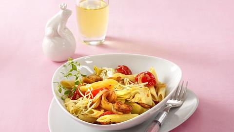 Penne mit Pilzen und Artischocken (Flat Belly Diät) Rezept - Foto: House of Food / Bauer Food Experts KG
