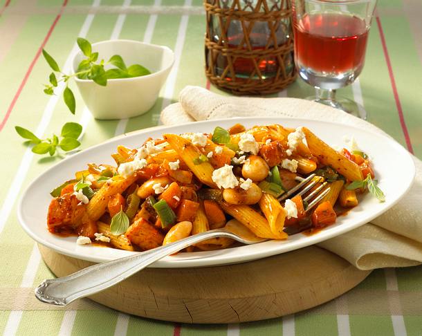 Penne mit Wintergemüse Rezept Penne mit Wintergemüse Rezept