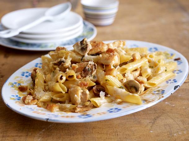 Penne Tetrazzini Rezept Penne Tetrazzini Rezept