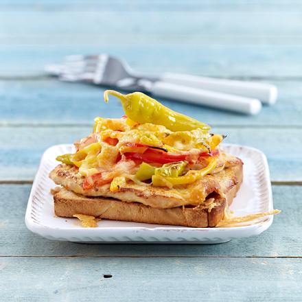 Peperoni Putenschnitzel Auf Toast Rezept Lecker