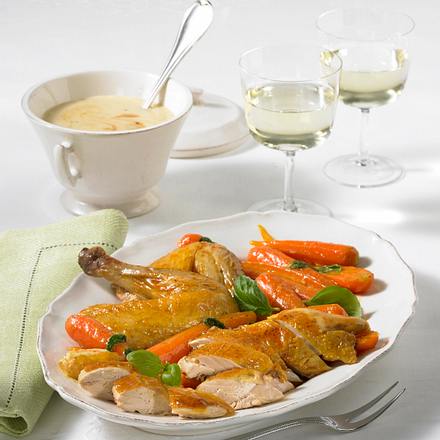 Perlhuhn mit Riesling-Rahm Rezept