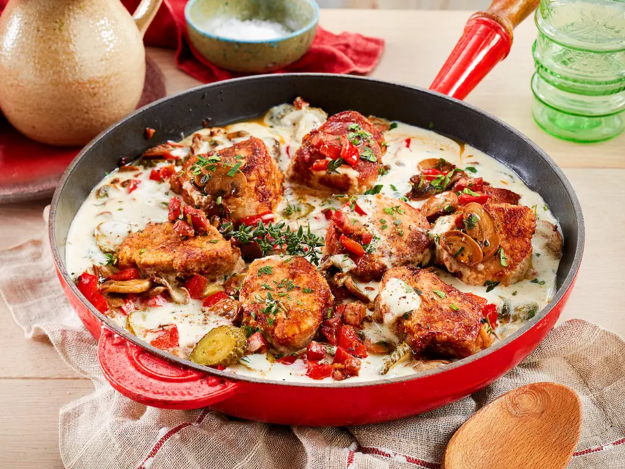 Pfannen-Filets in Schmandsoße Rezept