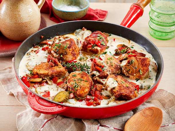 Pfannen-Filets in Schmandsoße Rezept