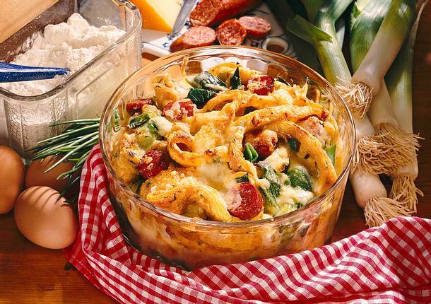 Pfannkuchen-Auflauf Rezept Pfannkuchen-Auflauf Rezept