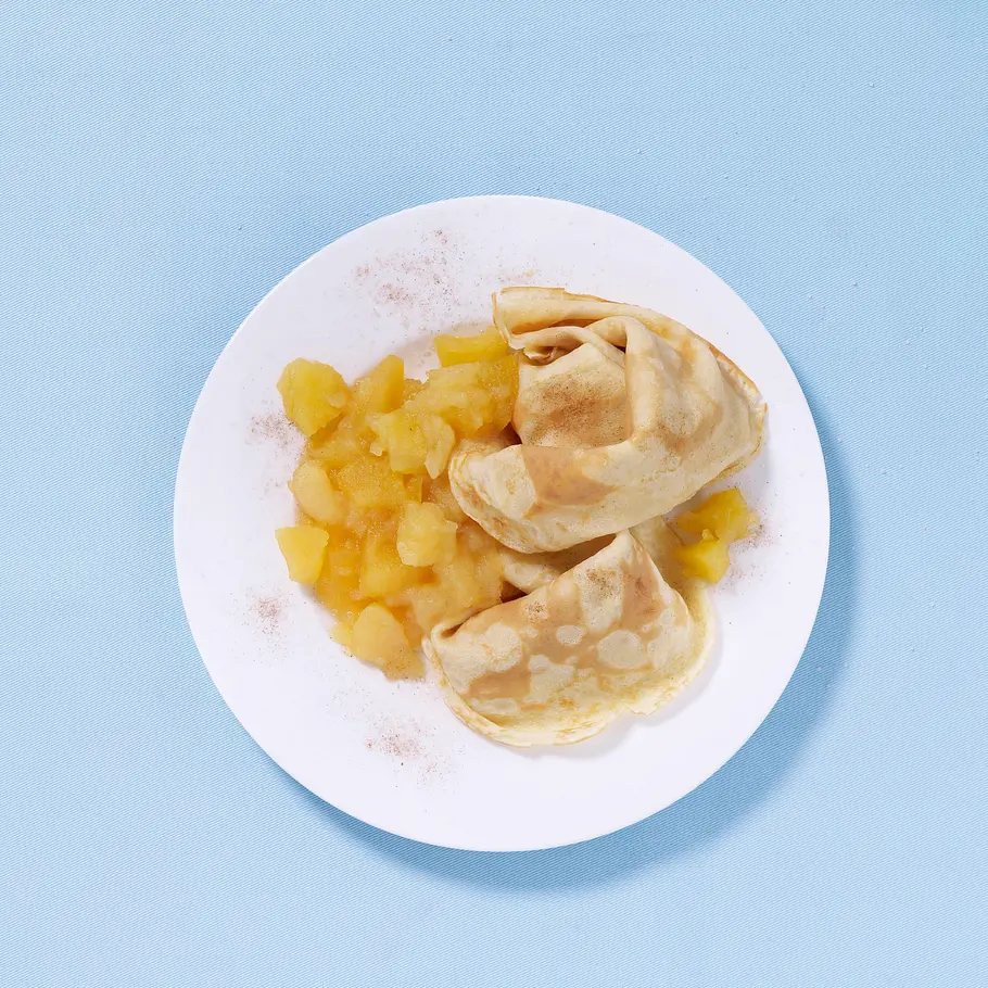 Pfannkuchen mit Apfelmus Rezept Pfannkuchen mit Apfelmus Rezept