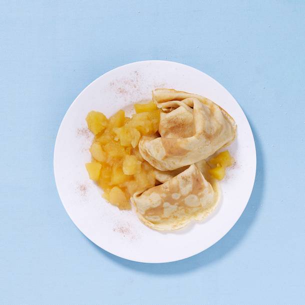 Pfannkuchen mit Apfelmus Rezept Pfannkuchen mit Apfelmus Rezept