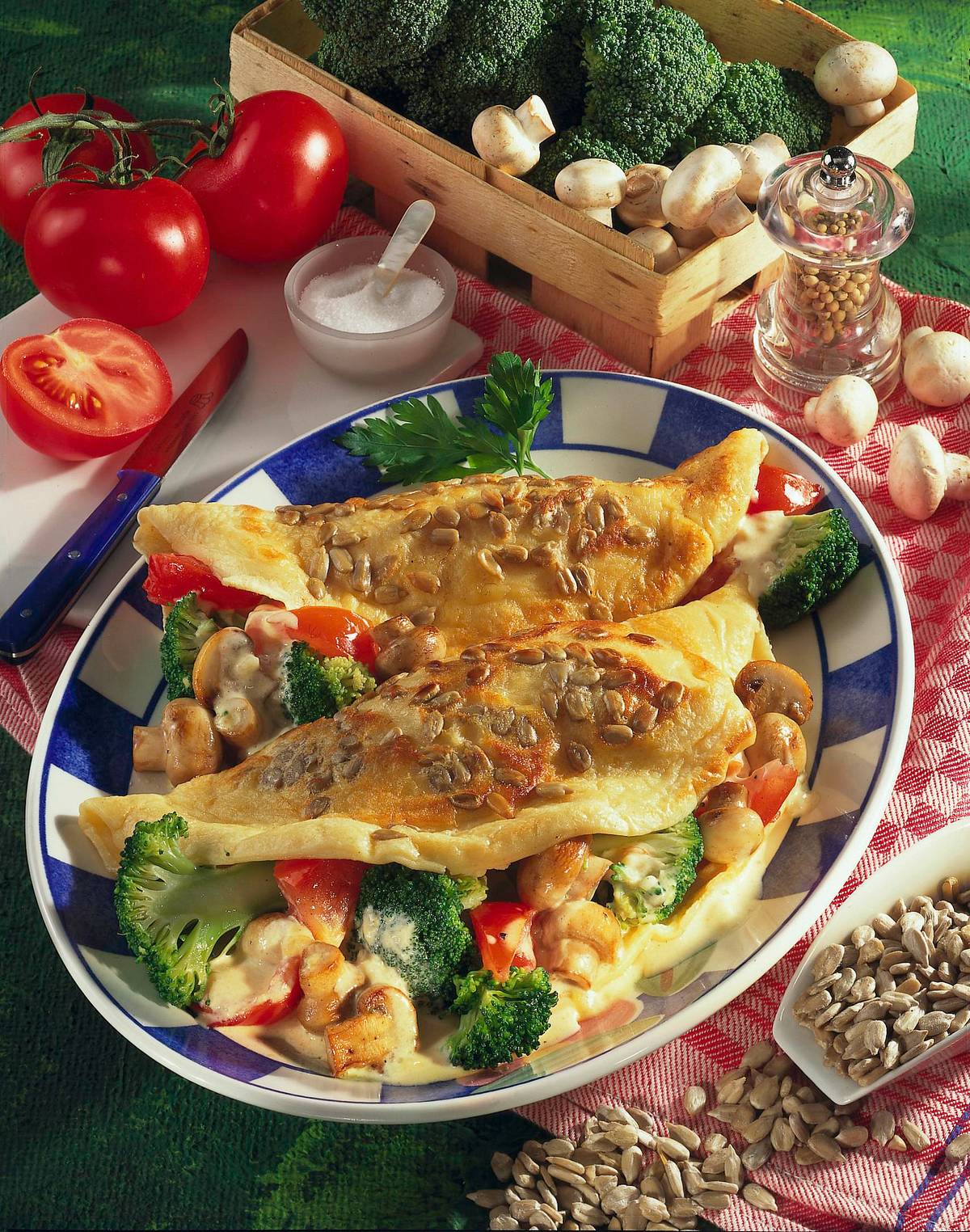 Pfannkuchen mit Broccolifüllung Rezept