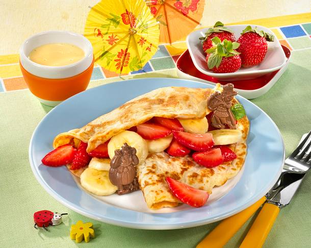 Pfannkuchen mit fruchtiger Füllung Rezept
