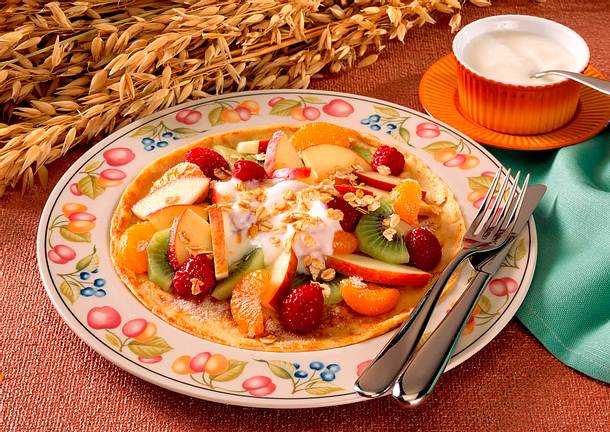 Pfannkuchen mit Früchten Rezept