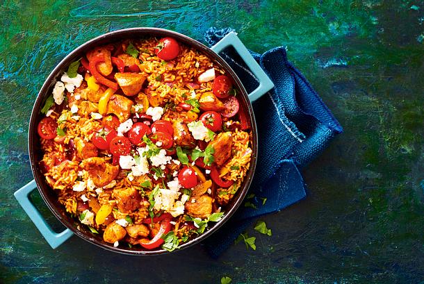 Pfanntastischer Turboreis mit Feta Rezept