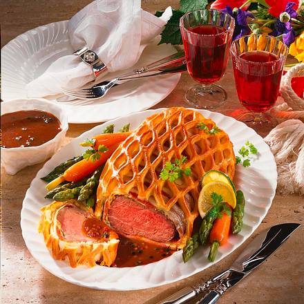 Pfeffer-Filet im Teiggitter Rezept