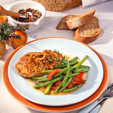 Pfeffersteak mit Röstzwiebeln Rezept Pfeffersteak mit Röstzwiebeln Rezept