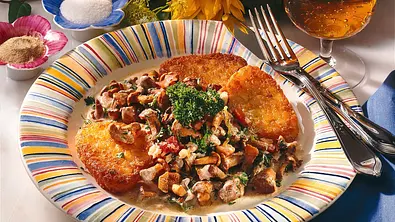 Pfifferlinge zu Rösti Rezept - Foto: LECKER @ Bauer Media Group