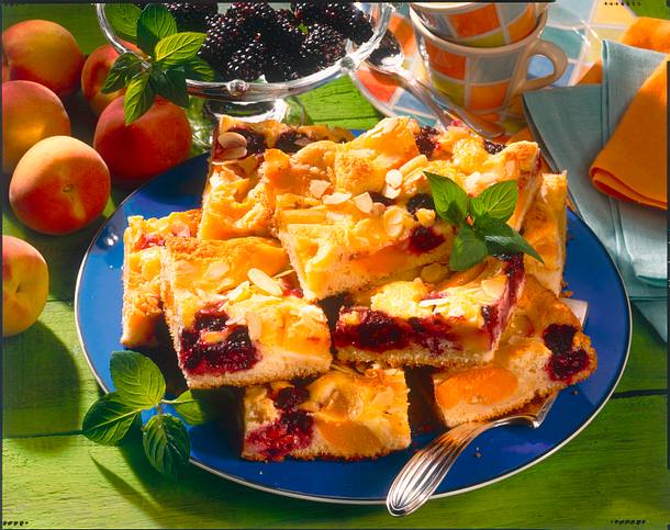 Pfirsich-Brombeer Kuchen (Diabetiker) Rezept Pfirsich-Brombeer Kuchen (Diabetiker) Rezept