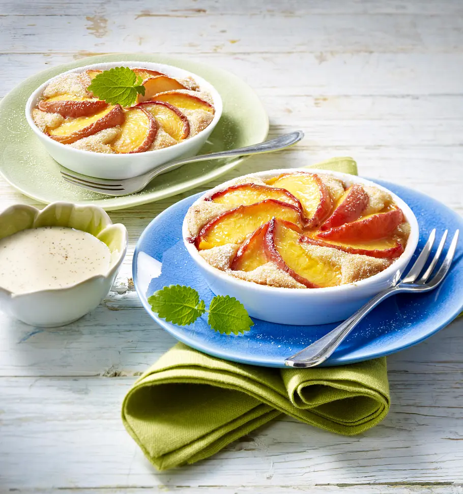 Pfirsich-Clafoutis Rezept Pfirsich-Clafoutis Rezept
