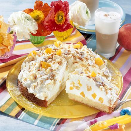 Pfirsich-Flocken-Torte Rezept Pfirsich-Flocken-Torte Rezept