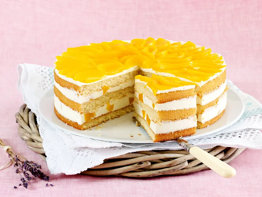 Pfirsich-Lavendel-Torte Rezept Pfirsich-Lavendel-Torte Rezept