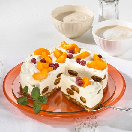 Pfirsich-Malakoff-Torte Rezept Pfirsich-Malakoff-Torte Rezept