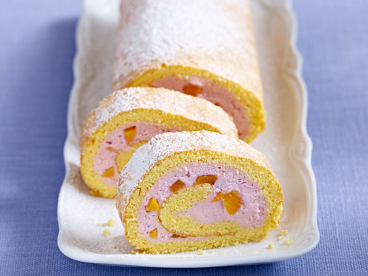Pfirsich-Melba-Rolle Rezept