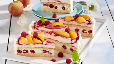 Pfirsich-Melba-Torte Rezept - Foto: LECKER @ Bauer Media Group