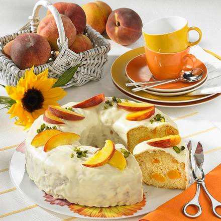 Pfirsich-Napfkuchen Rezept Pfirsich-Napfkuchen Rezept