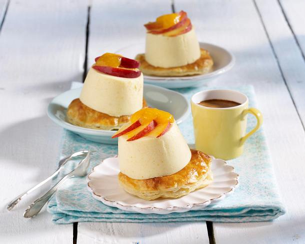 Pfirsich-Sahne-Törtchen Rezept Pfirsich-Sahne-Törtchen Rezept