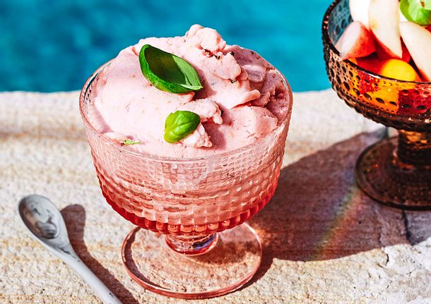 Pfirsich-Sorbet „Let the sunshine in“ Rezept | LECKER