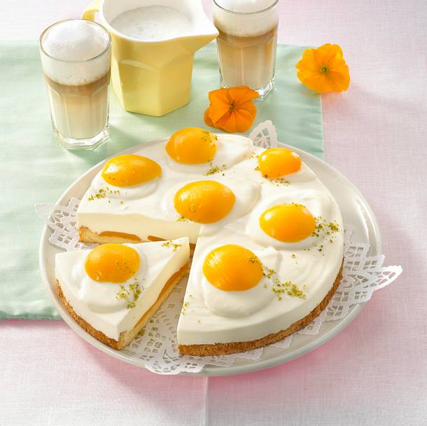 Pfirsich-Spiegelei-Torte Rezept Pfirsich-Spiegelei-Torte Rezept