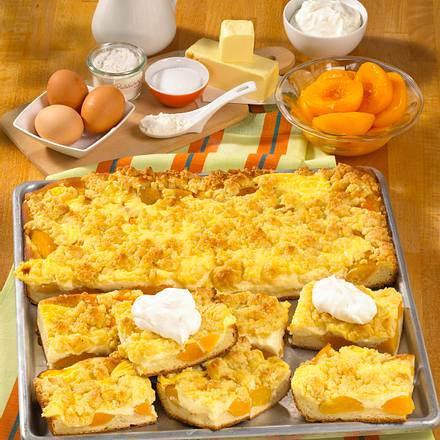 Pfirsich-Streusel-Kuchen Rezept