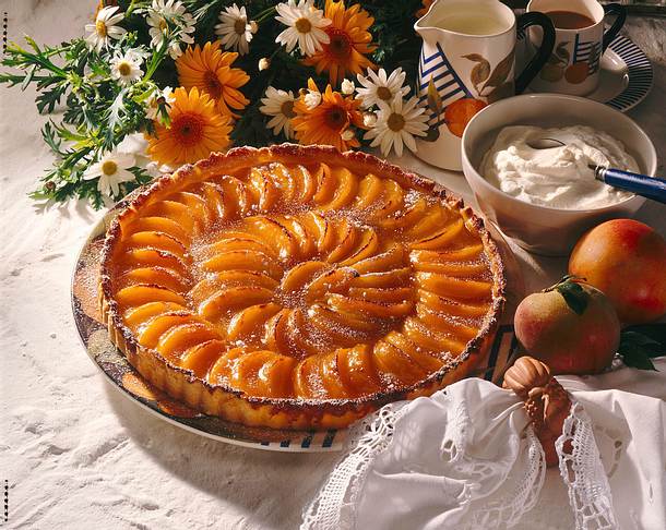Pfirsich-Tarte Rezept Pfirsich-Tarte Rezept