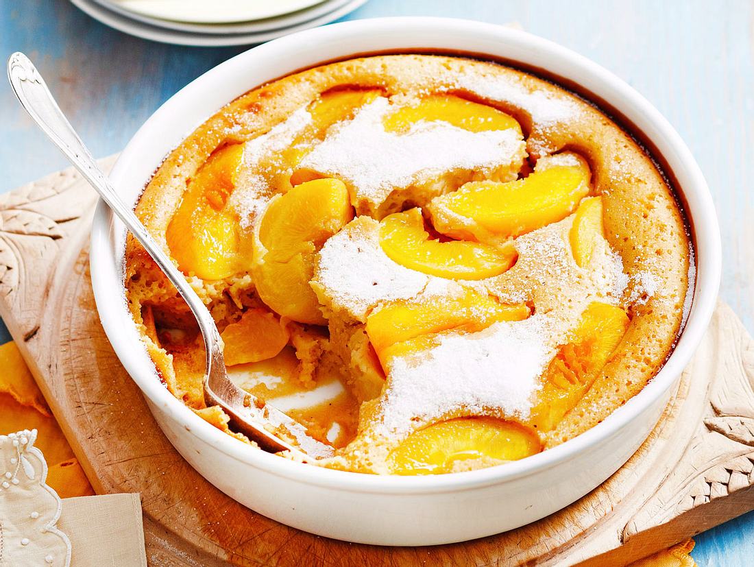 Pfirsich-Vanille-Clafoutis Rezept | LECKER