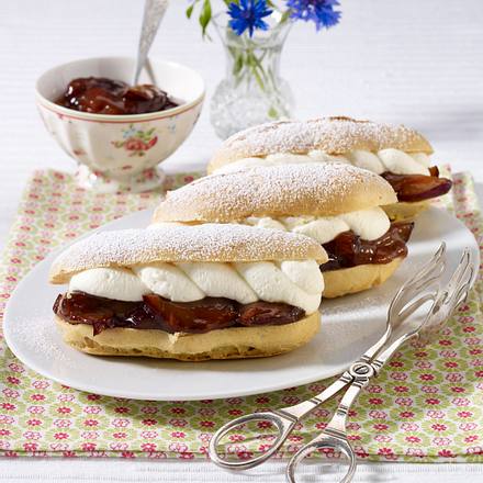 Pflaumen-Eclairs Rezept