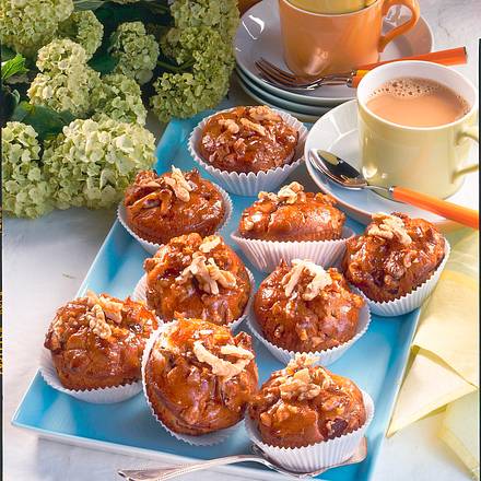Pflaumen-Nuss-Muffins Rezept Pflaumen-Nuss-Muffins Rezept