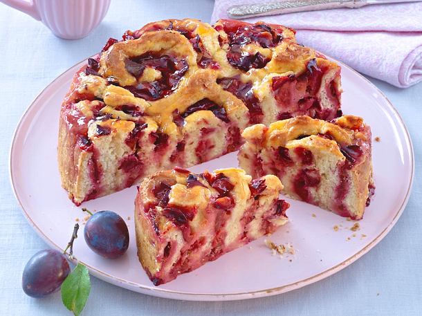 Pflaumen-Rosenkuchen Rezept Pflaumen-Rosenkuchen Rezept