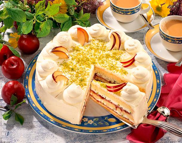 Pflaumen-Sahne-Torte Rezept