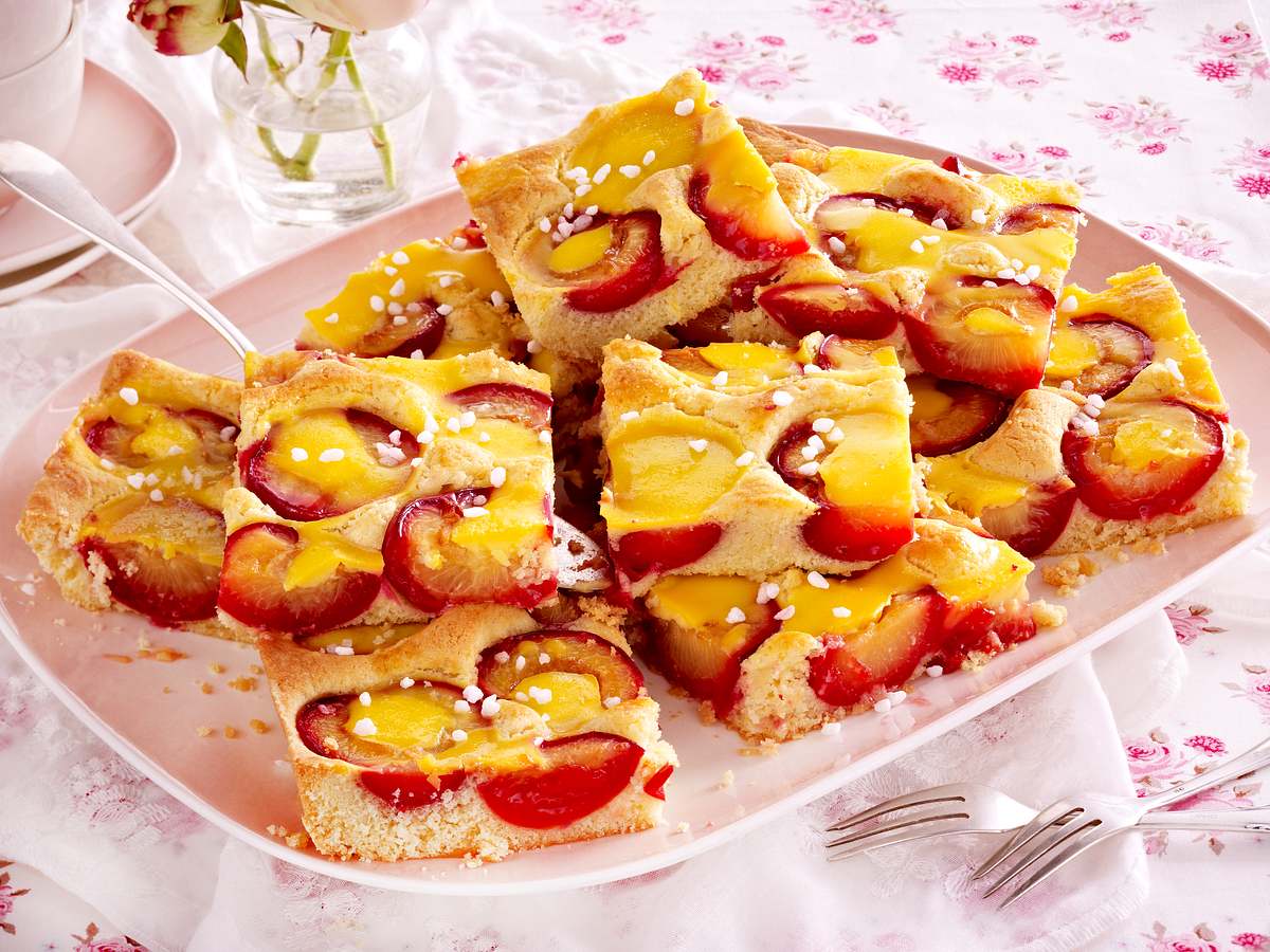 Pflaumenkuchen mit Vanille-Schmand-Guss Rezept