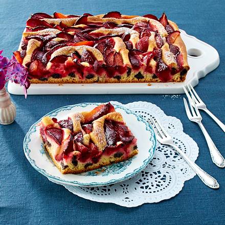 Pflaumenstreifen mit Mohn Rezept Pflaumenstreifen mit Mohn Rezept