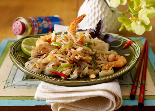 Phat Thai (Gebratene Nudeln mit Garnelen) Rezept