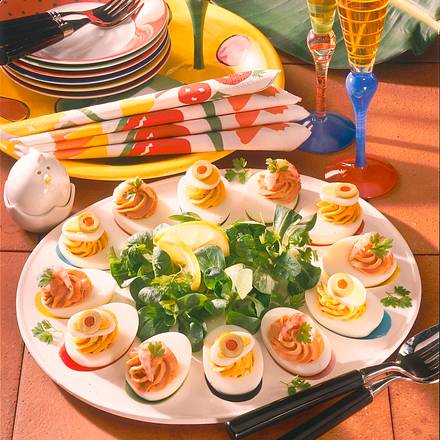 Pikant gefüllte Eier Rezept Pikant gefüllte Eier Rezept