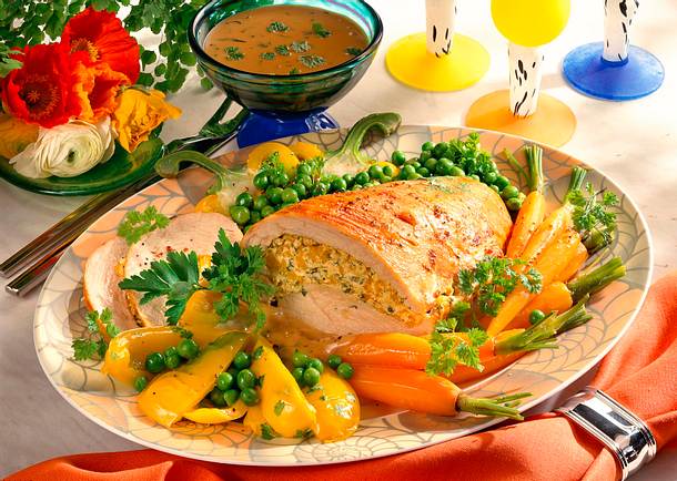 Pikant gefüllte Putenbrust Rezept Pikant gefüllte Putenbrust Rezept