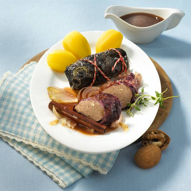 Pikante Rotkohlrouladen Rezept Pikante Rotkohlrouladen Rezept
