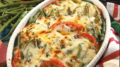 Pikanter Bohnen-Auflauf mit Mozzarella Rezept - Foto: LECKER @ Bauer Media Group