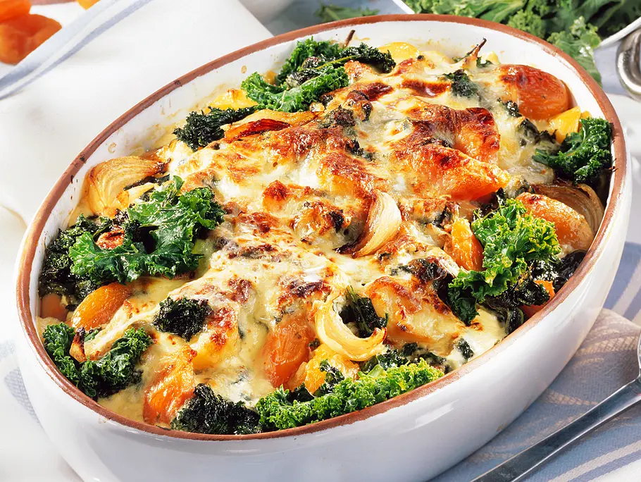 Pikanter Grünkohl-Auflauf Rezept Pikanter Grünkohl-Auflauf Rezept