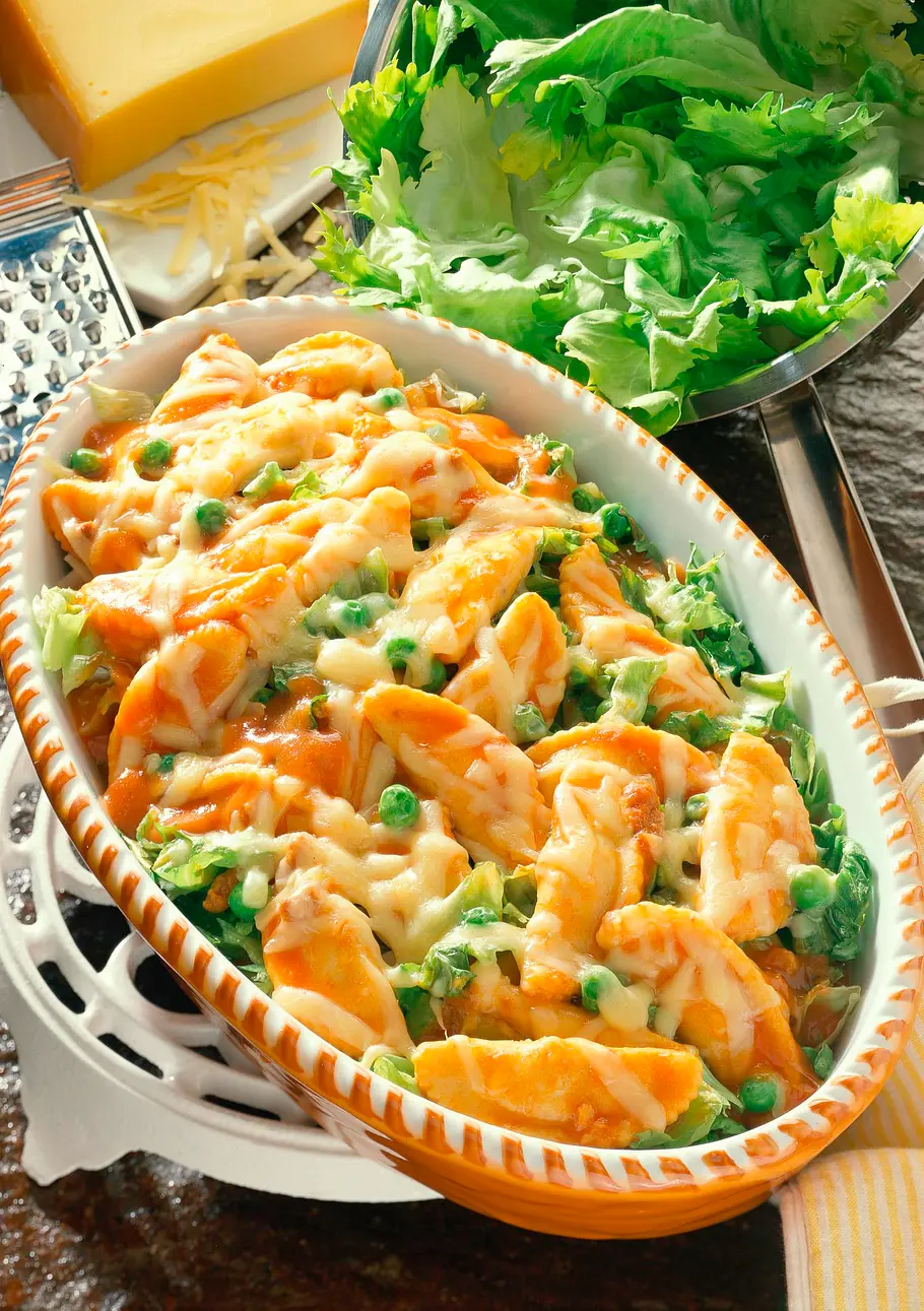 Pikanter Ravioli-Auflauf Rezept Pikanter Ravioli-Auflauf Rezept