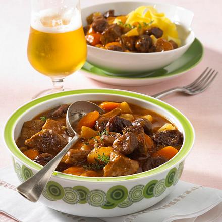 Pikantes Maronen-Gulasch Rezept Pikantes Maronen-Gulasch Rezept