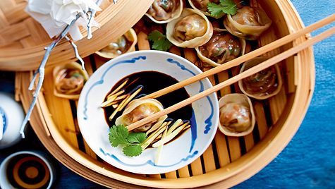 Chinesische Gerichte: Pilz Dim-Sum